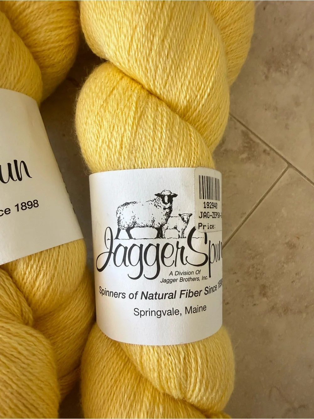 Jagger Spun Yellow Lightweight Sweater Yarn - Soft Sunshine Shade - Daffodil